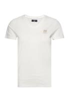 Kassidy Reg Sj Vin W Tee Tops T-shirts & Tops Short-sleeved White VINS...