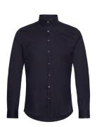 Twill Easy Care Slim Shirt Tops Shirts Business Navy Calvin Klein