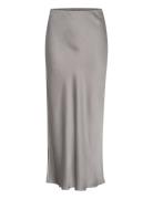 Kalotte Skirt Polvipituinen Hame Grey Kaffe