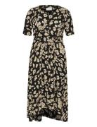 Kcbella Dress Polvipituinen Mekko Black Kaffe Curve