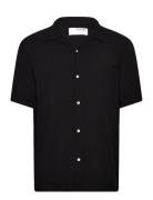 Slhrelax-Karlsson Shirt Ss Tops Shirts Short-sleeved Black Selected Ho...