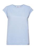 Cc Heart Basic T-Shirt Tops T-shirts & Tops Short-sleeved Blue Coster ...