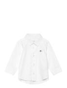 Shield Oxford Shirt Tops Shirts Long-sleeved Shirts White GANT