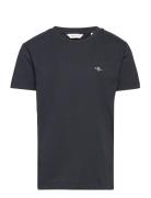 Shield Ss T-Shirt Tops T-shirts Short-sleeved Black GANT