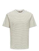 Onssebastian Reg Ss Tee Tops T-shirts Short-sleeved White ONLY & SONS