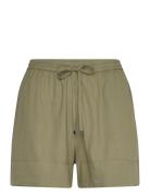 Fluid Tie Shorts Bottoms Shorts Casual Shorts Khaki Green Mango