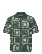 Anf Mens Sweaters Tops Shirts Short-sleeved Green Abercrombie & Fitch