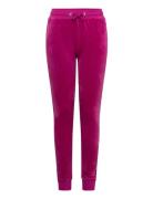 Diamante Velour Slim Joggers Bottoms Sweatpants Pink Juicy Couture