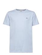 Shield Ss T-Shirt Tops T-shirts Short-sleeved Blue GANT