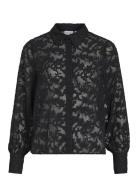 Viflema New L/S Shirt - Noos Tops Blouses Long-sleeved Black Vila