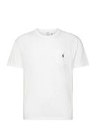 Classic Fit Jersey Pocket T-Shirt Tops T-shirts Short-sleeved White Po...