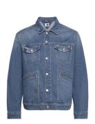 Isaac Denim Trucker Ch6138 Farkkutakki Denimtakki Blue Tommy Jeans