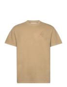 Loose T-Shirt Tops T-shirts Short-sleeved Beige Revolution