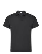 Slim-Fit Cotton-Piqué Polo Shirt Tops Polos Short-sleeved Navy Mango