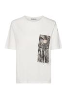 Crochet Detail T-Shirt Tops T-shirts & Tops Short-sleeved White Mango