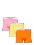 Classic Stretch-Cotton Trunk 3-Pack Bokserit Yellow Polo Ralph Lauren