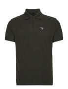 Barbour Tartan Pique Polo Tops Polos Short-sleeved Green Barbour