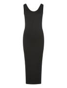 Vmmisa Sl Seamless Midi Rib Dress Noos Polvipituinen Mekko Black Vero ...