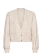 D6Eileen Short Cardigan Tops Knitwear Cardigans Cream Dante6