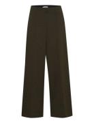 Ihkate Jacquard Pa9 Bottoms Trousers Wide Leg Black ICHI