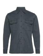 Shirt Regular Tops Overshirts Blue Replay