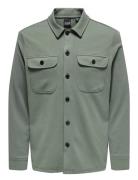 Onsnewkodyl Overshirt Sweat Noos Tops Overshirts Khaki Green ONLY & SO...