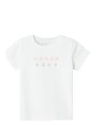 Nmfhanura Ss Top Tops T-shirts Short-sleeved White Name It