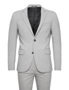 Plain Mens Suit - Normal Length Puku Grey Lindbergh