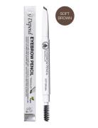 Eyebrowpen. Triangular Softbrown Kulmakynä Meikki Nude Depend Cosmetic