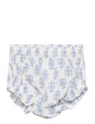 Printed Cotton Shorts Bottoms Shorts Blue Mango