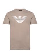 T-Shirt Designers T-shirts Short-sleeved Beige Emporio Armani