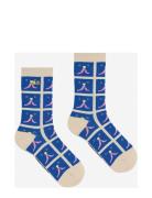 Funny Face All Over Long Socks Sukat Blue Bobo Choses