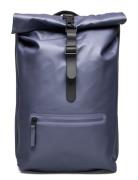 Rolltop Rucksack W3 Reppu Laukku Blue Rains