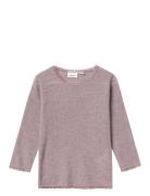 Nmfwang Wool Needle Ls Top Solid Noos Tops T-shirts Long-sleeved T-shi...