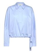 Tashumi Tops Shirts Long-sleeved Blue Munthe