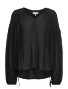 Tomally Tops Blouses Long-sleeved Black Munthe