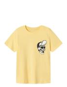 Nkmladina Ss Top Ps Tops T-shirts Short-sleeved Yellow Name It