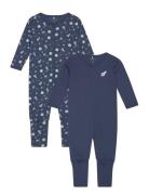 Nbmnightsuit 2P Zip Ff Dark Space Noos Pyjama Sie Jumpsuit Haalari Nav...