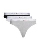 3 Pack Thong Stringit Alusvaatteet Grey Tommy Hilfiger