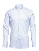 Organic Dress Shirt L/S Tops Shirts Business Blue Lindbergh