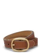 Smooth Vachetta-25Mm Ovl Bk-Blt-Med Vyö Brown Polo Ralph Lauren