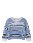 Nmfkisine Ls Knit Tops Knitwear Pullovers Blue Name It