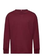 Essential Tee L/S Tops T-shirts Long-sleeved T-shirts Burgundy Tommy H...