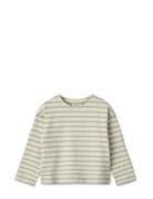 Farah Stripe Sweatshirt Tops T-shirts Long-sleeved T-shirts Cream Liew...