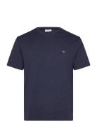 Emb Archive Shield Tshirt Tops T-shirts Short-sleeved Blue GANT