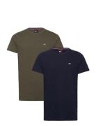 Tjm Xslim 2Pack Jersey Tee Ext Tops T-shirts Short-sleeved Multi/patte...