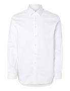 Slhslim-Performance Shirt Ls Noos Tops Shirts Business White Selected ...