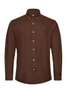 Gd Oxford-Cubdppcs Tops Shirts Casual Brown Polo Ralph Lauren