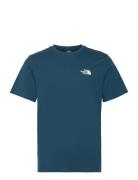 M Ss Simple Dome Tee Sport T-shirts Short-sleeved Blue The North Face