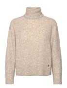 Mmaidy Thora Rollneck Knit Tops Knitwear Turtleneck Beige MOS MOSH